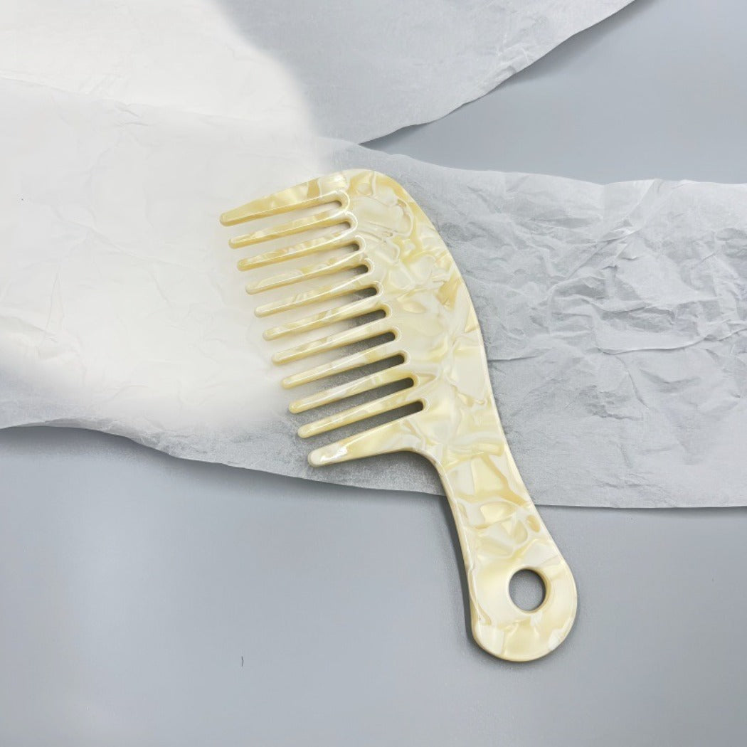 Camerow - Wide-Handle Mixed-Pattern Styling Comb