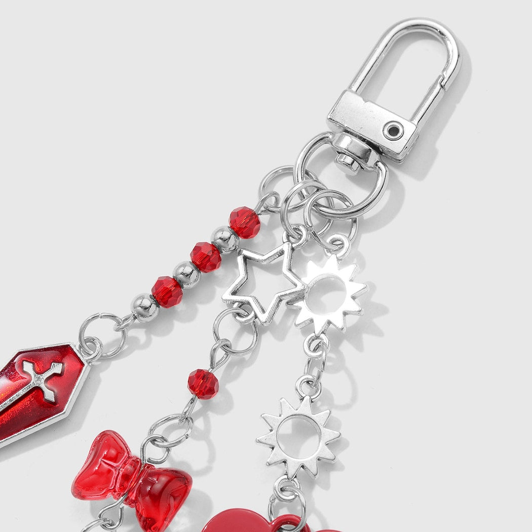 Keypus - Halloween Heart and Coffin Keychain