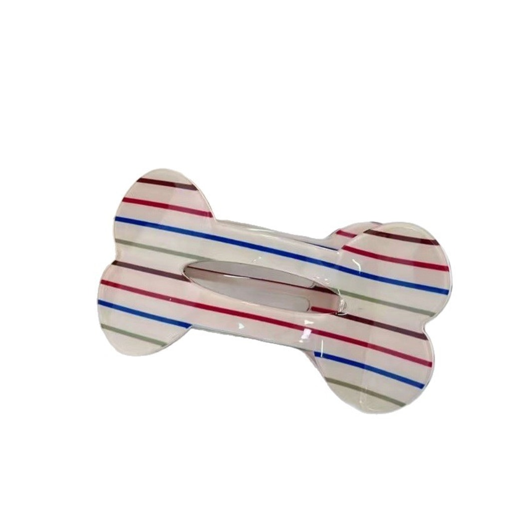 Beau - Y2K Patterned Bone Shape Hair Clip