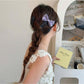 Beau - Simple Bow Side Hair Snap Barrette Clip