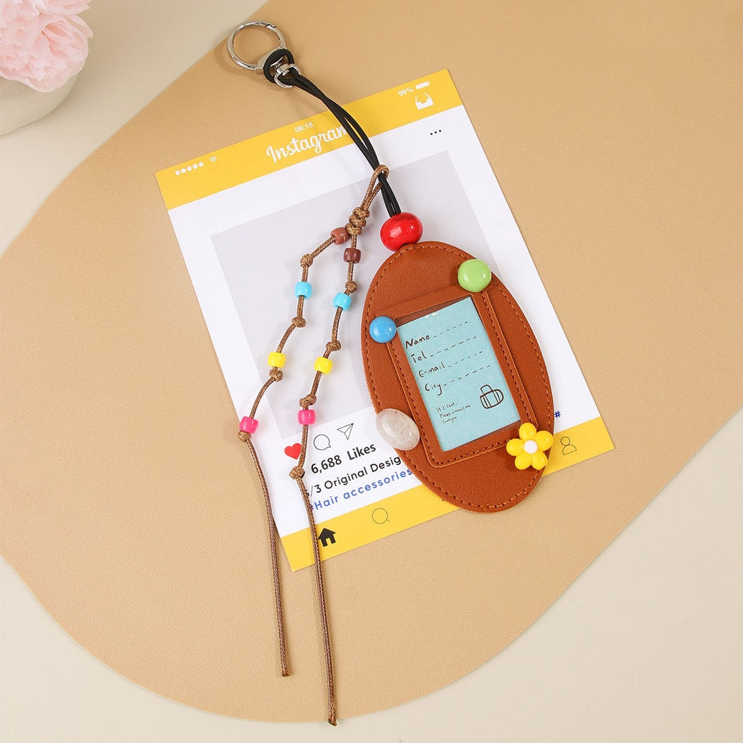 Keypus - PU Card Holder Style Bag Pendant Keychain