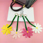 Keypus - Daisy Inspired PVC Flower Pendant Keychain