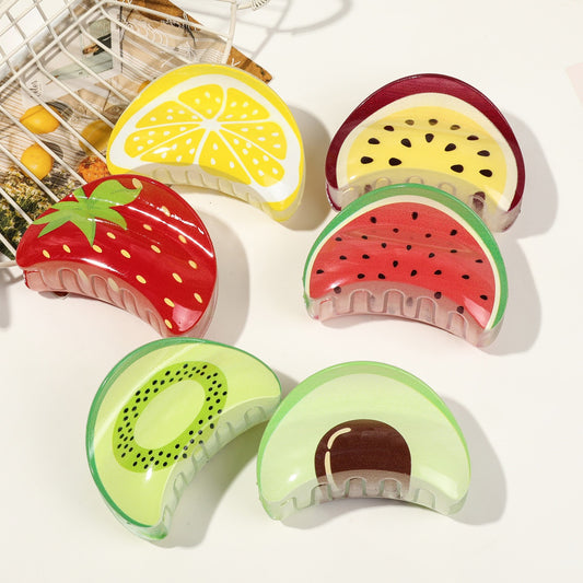 Beau - Cute Fruit Pattern Hair Claw Clip