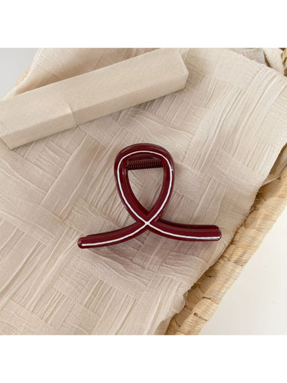 Beau - Versatile Red Irregular-Shaped Hair Clip