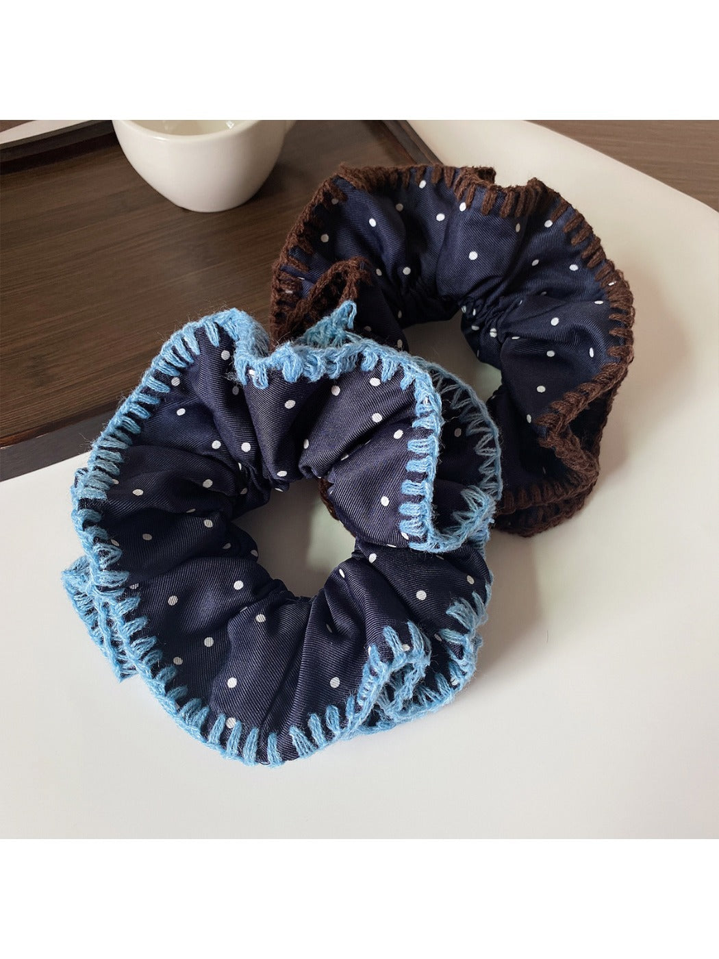 Gifty - Color Block Polka Dot Hair Tie