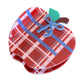 Beau - Vintage Red White Checkered Apple Hair Clip