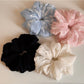 Gifty - Irregular Ruched Embroidered Hair Scrunchie