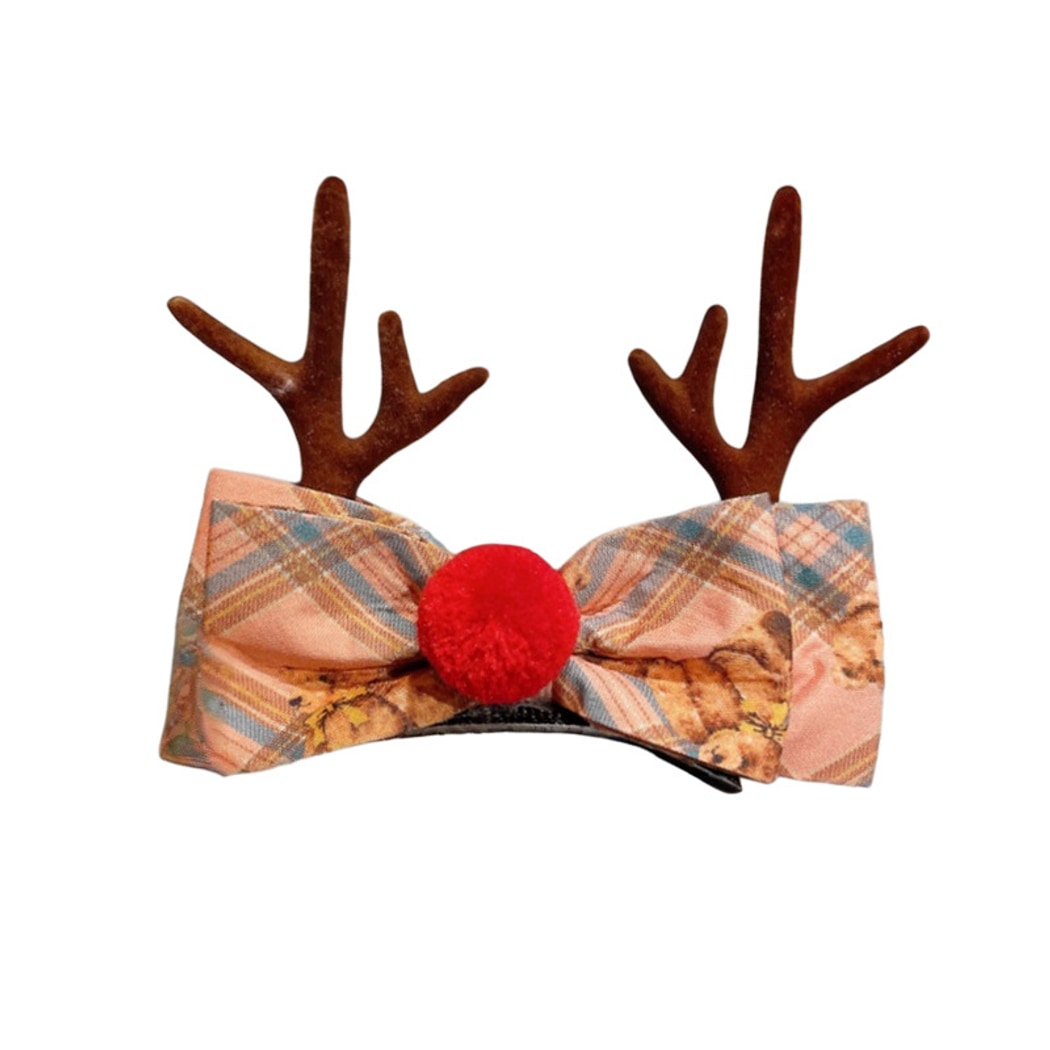 Beau - Bright Christmas Velvet Bow Hair Clip