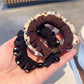 Gifty - Ruffled Polka Dot Scrunchie