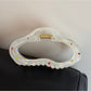 Beau - White Geometric Hair Claw Clip