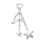 Keypus - Y2K Style Silver Star Bag Charm Keychain