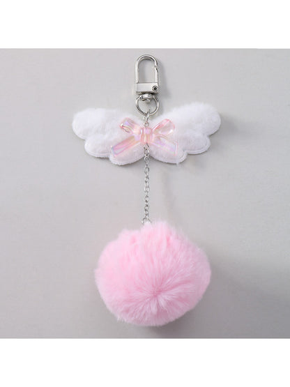 Keypus - Y2K Angel Wings Bow Heart Bag Charm Keychain