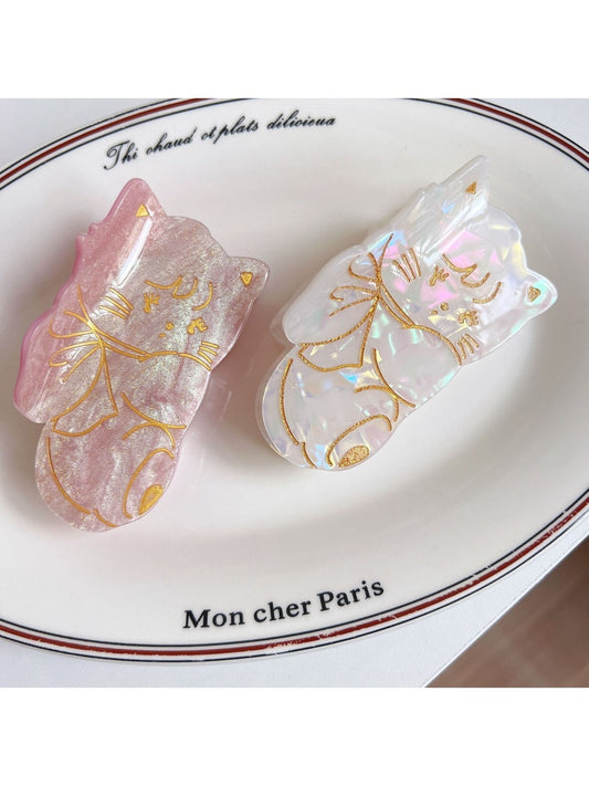 Beau - Cute Cat Acetate Hair Claw Clip