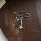Brovia - Alloy Star Charm Brooch
