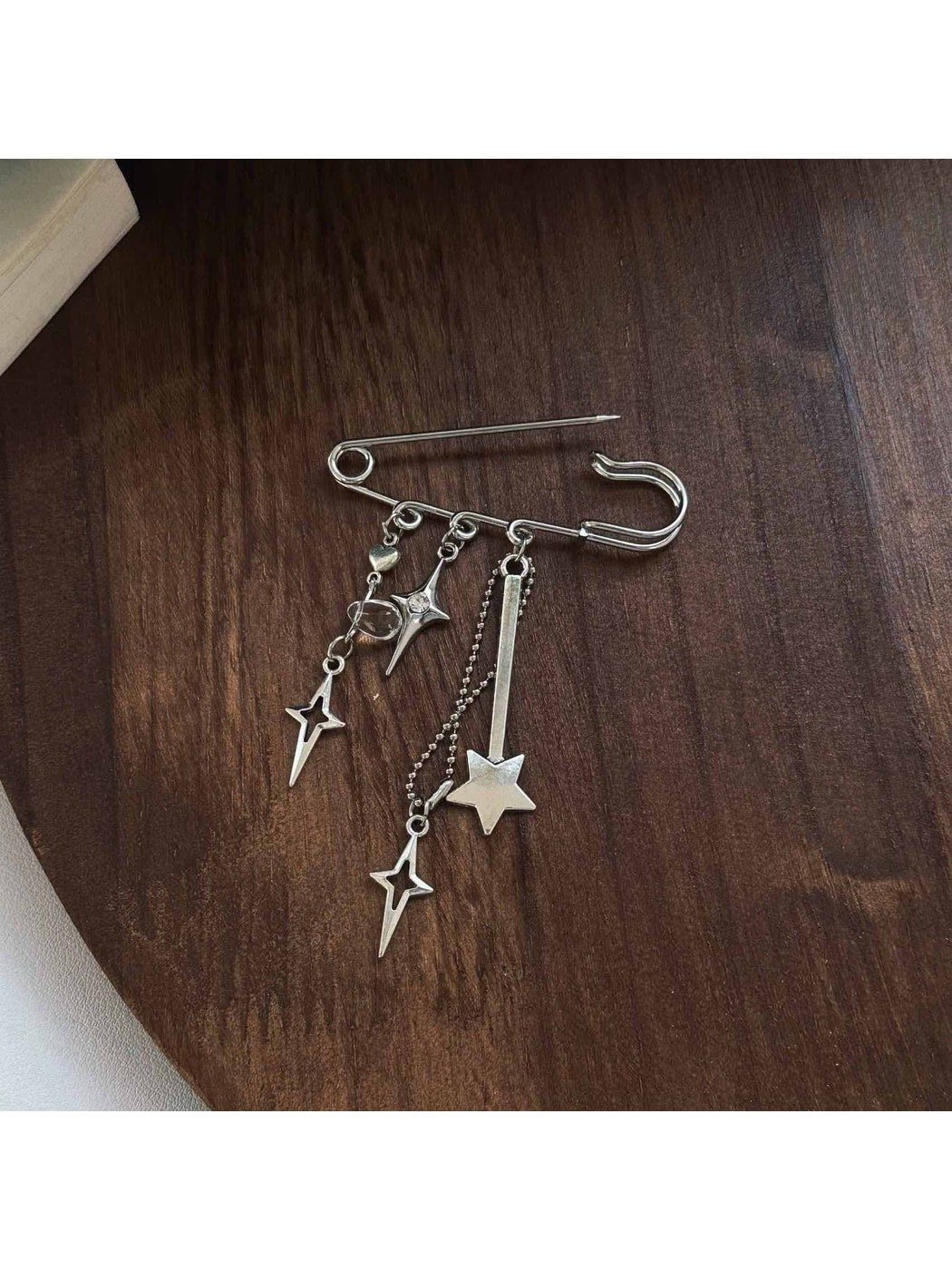 Brovia - Alloy Star Charm Brooch