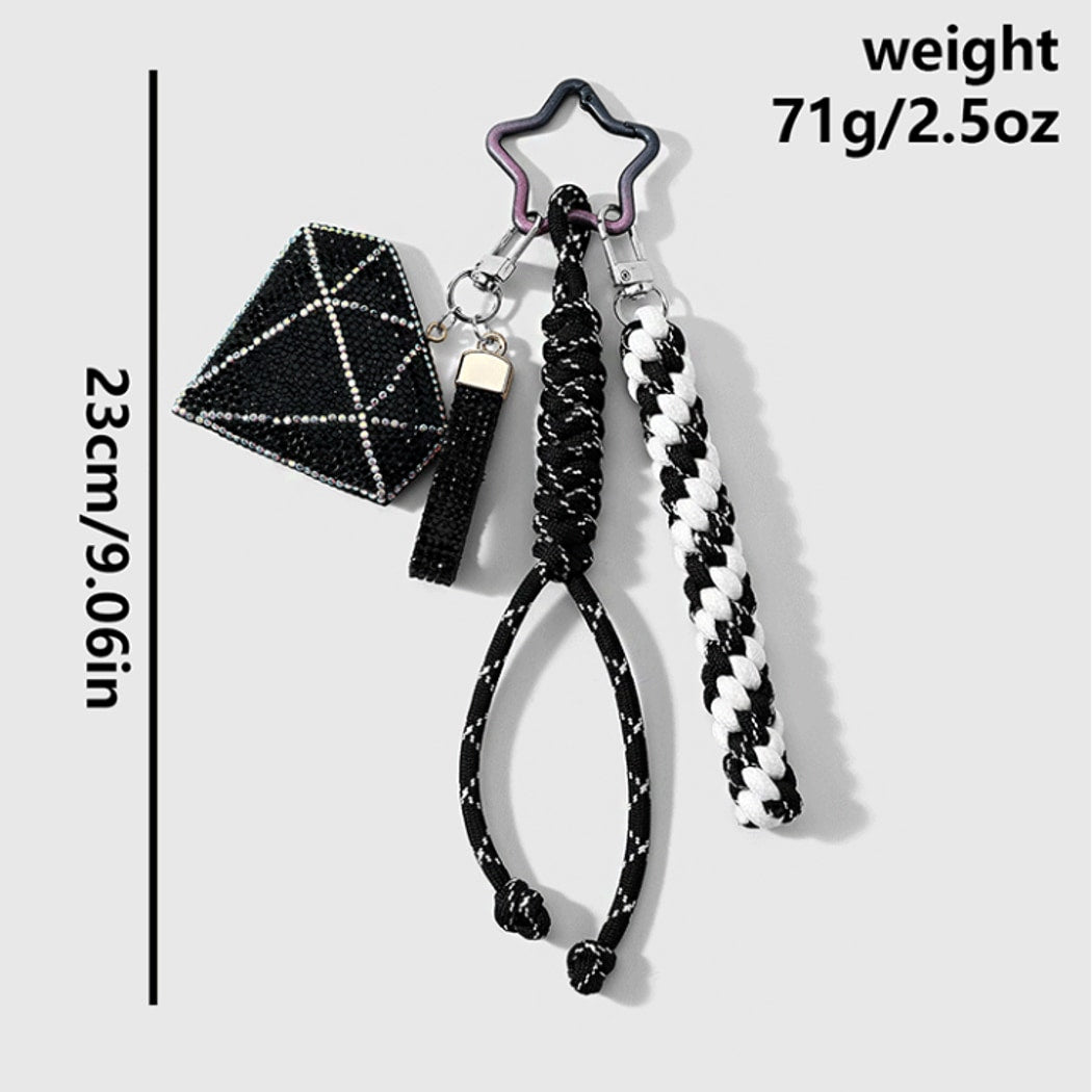 Keypus - Y2K Style Star Design Cord Keychain