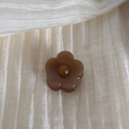 Beau - Acetate Flower Side Hair Claw Clip