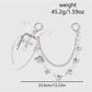 Keypus - Bow Cross Chain Decorative Alloy Bag Charm