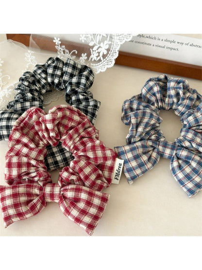 Gifty - Plaid Bow Hair Tie