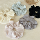 Gifty - Pleated Satin Look Ruffle Hair Scrunchie