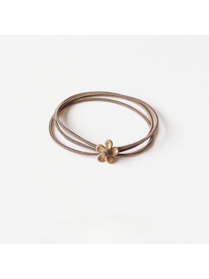 Gifty - Simple Solid Color Flower Shaped Hair Tie
