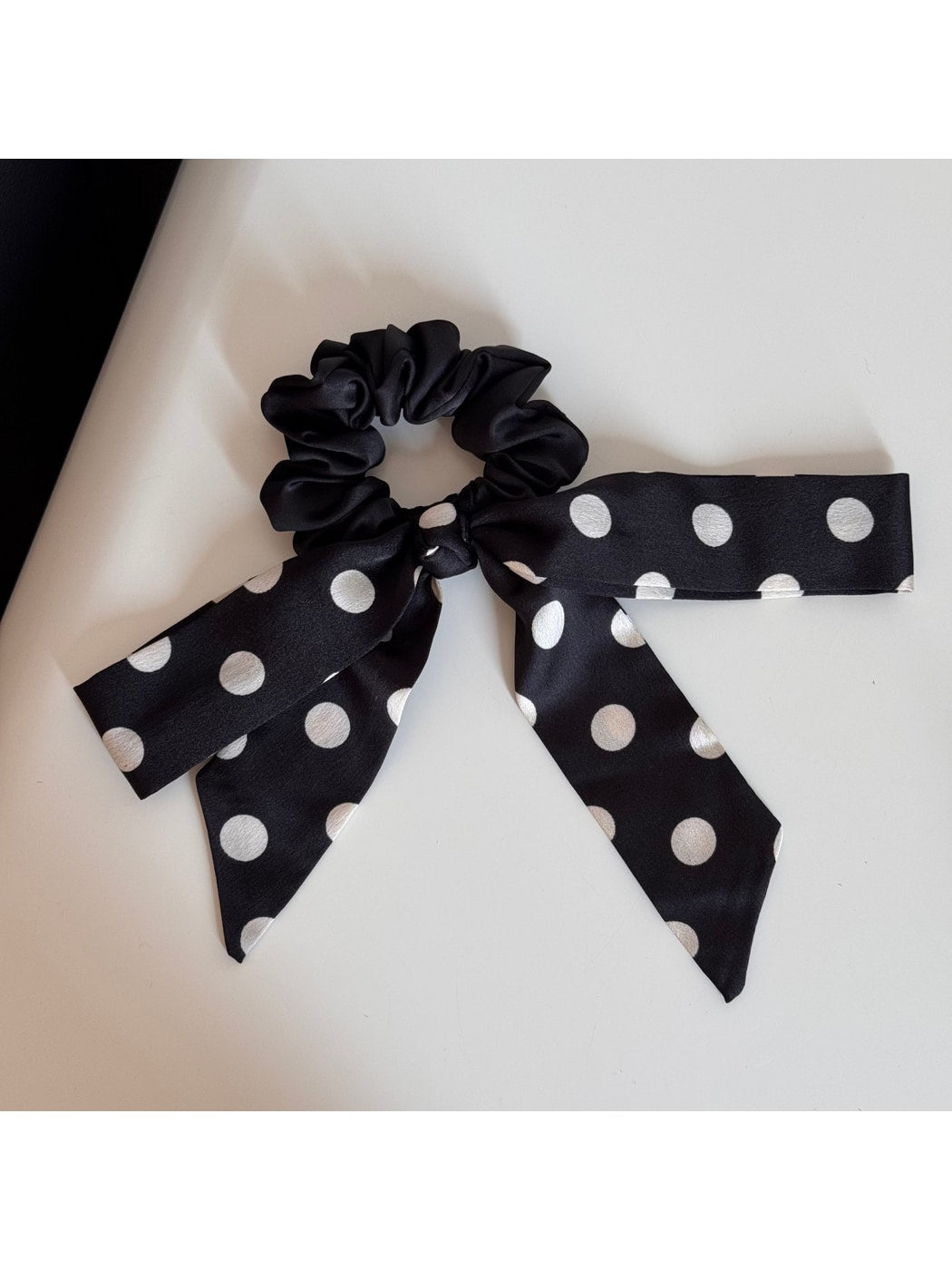 Beau - Long Tail Polka Dot Decorative Bow Hair Clip