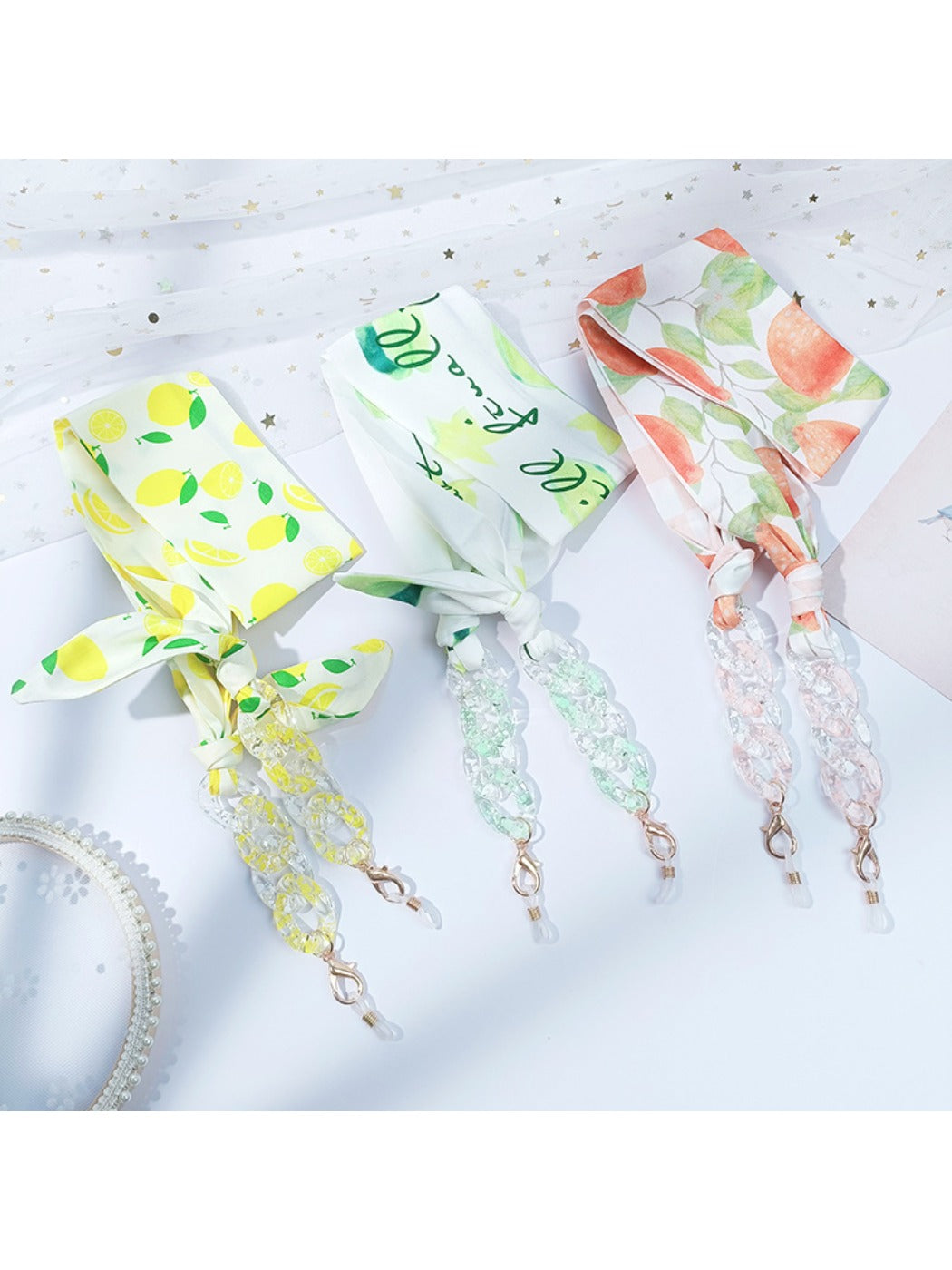 Velra - Elegant Ribbon Eyeglass Strap