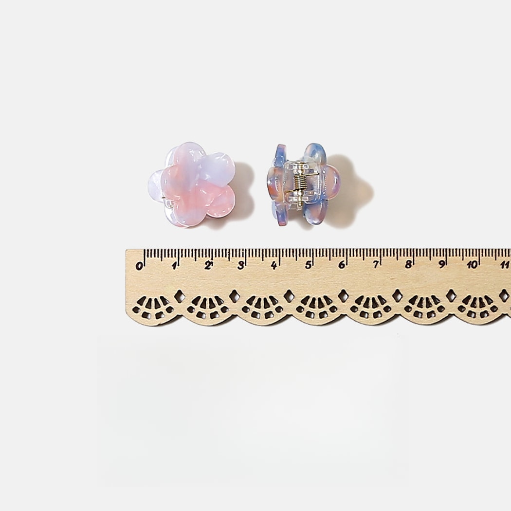 Beau - Acetate Flower Side Styling Claw Clip