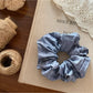Gifty - White Dot Blue Denim Hair Ties
