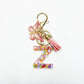 Keypus - Delicate Butterfly Letter Pendant Keychain