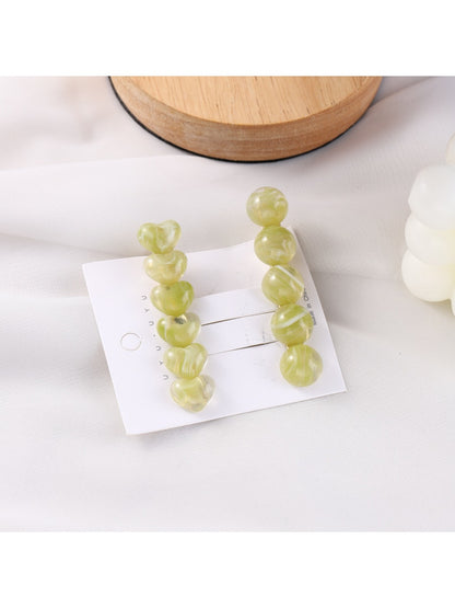 Beau - Beautiful Heart Circular Acetate Hair Clip