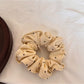 Gifty - Rounded Polka Dot Polyester Fashion Scrunchie