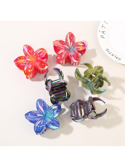 Beau - Iridescent Floral Hair Claw Clip