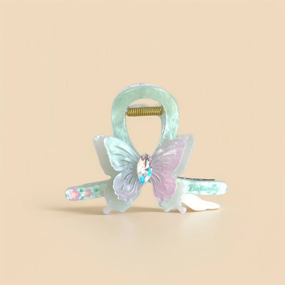 Beau - Ribbon-Bow Butterfly Hair Claw Clip (8x5.1cm)