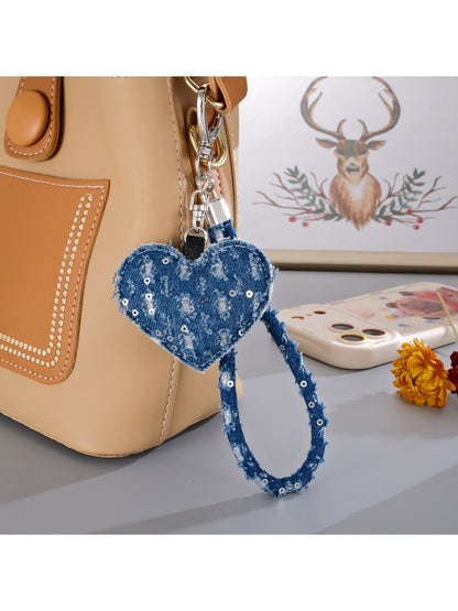 Keypus - Denim Wrist Strap Phone Lanyard