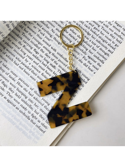 Keypus - Leopard Print Letter Keychain