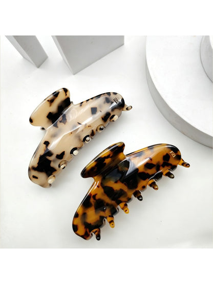 Beau - Glossy Vintage Style Acetate Hair Claw Clip