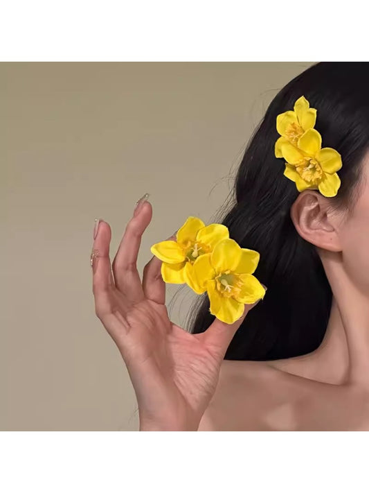 Beau - Elegant Peach Blossom Hair Clip