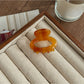 Beau - Retro Acetate Fiber Oval Claw Hair Clip