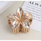 Beau - Petal Shape Plastic Alloy Fashion Claw Clip