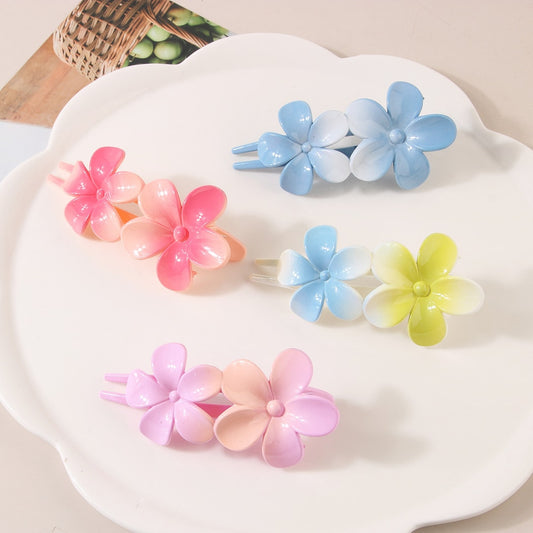 Beau - Gradient Flower Duckbill Side Hair Clip
