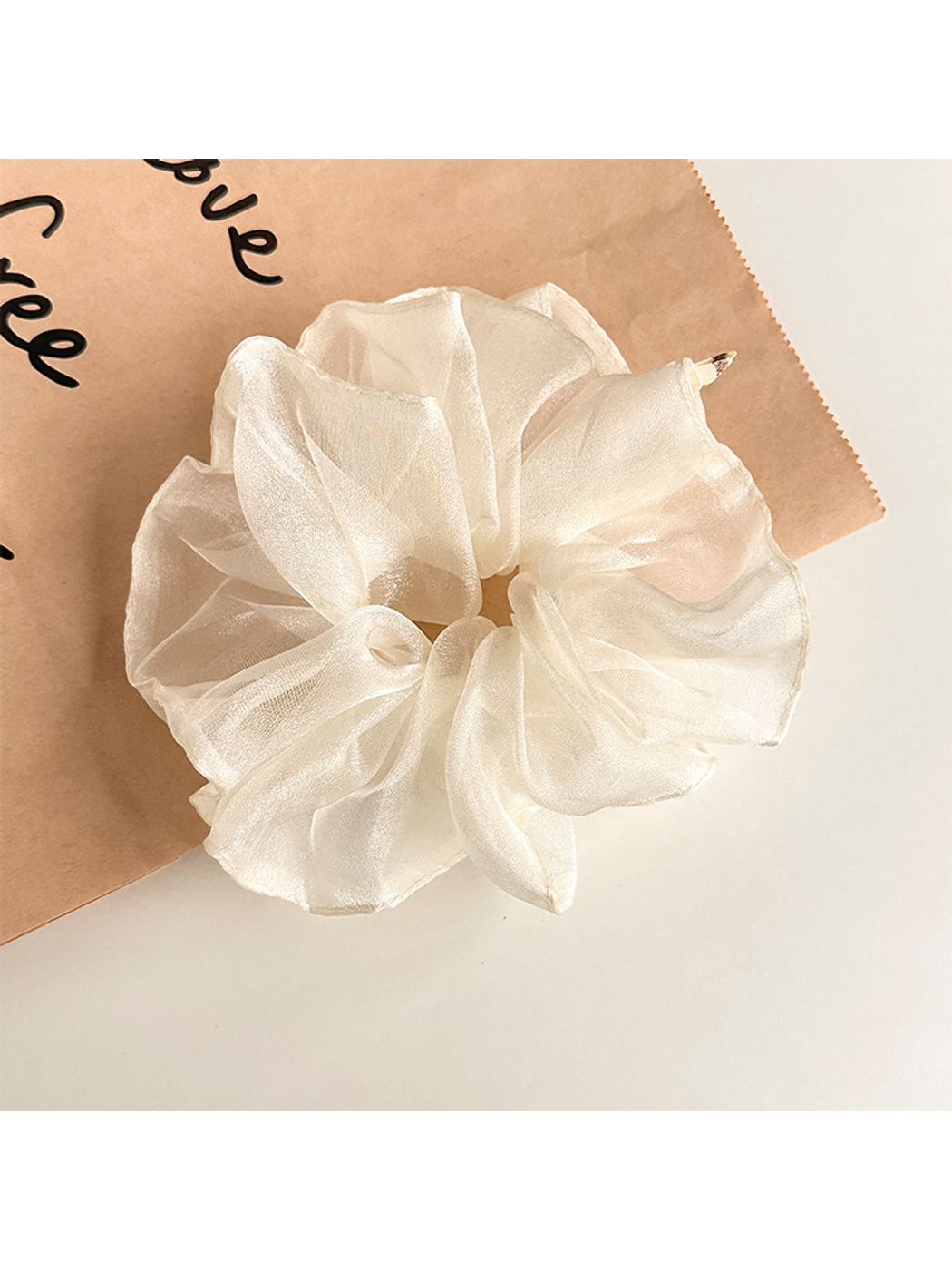 Gifty - Simple Organza Style Solid Color Scrunchie