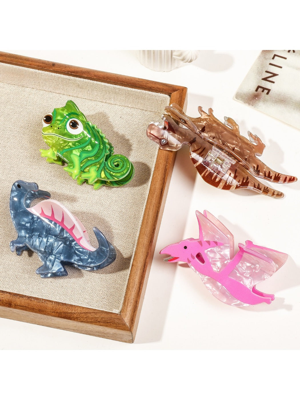 Beau - Cute Cartoon Dinosaur Hair Clips