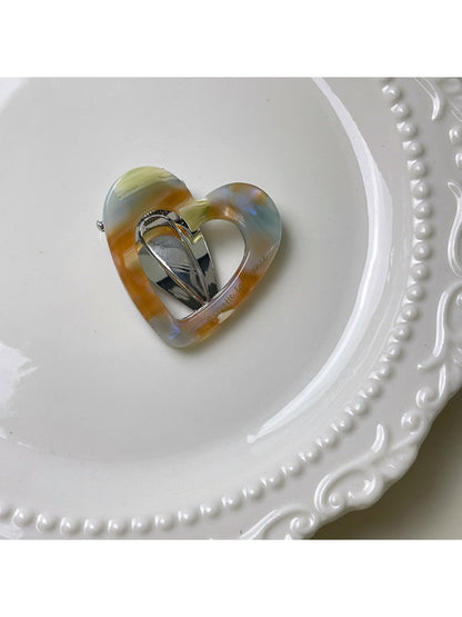 Beau - Stylish Heart Shaped Openwork Hair Clip