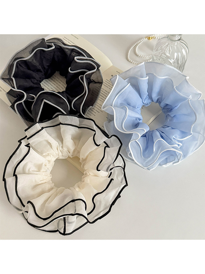 Gifty - Layered Contrast Oversized Hair Scrunchie