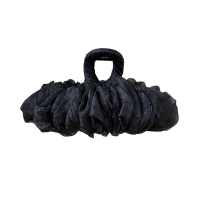 Beau - Ruched Mesh Rectangular Hair Claw Clip