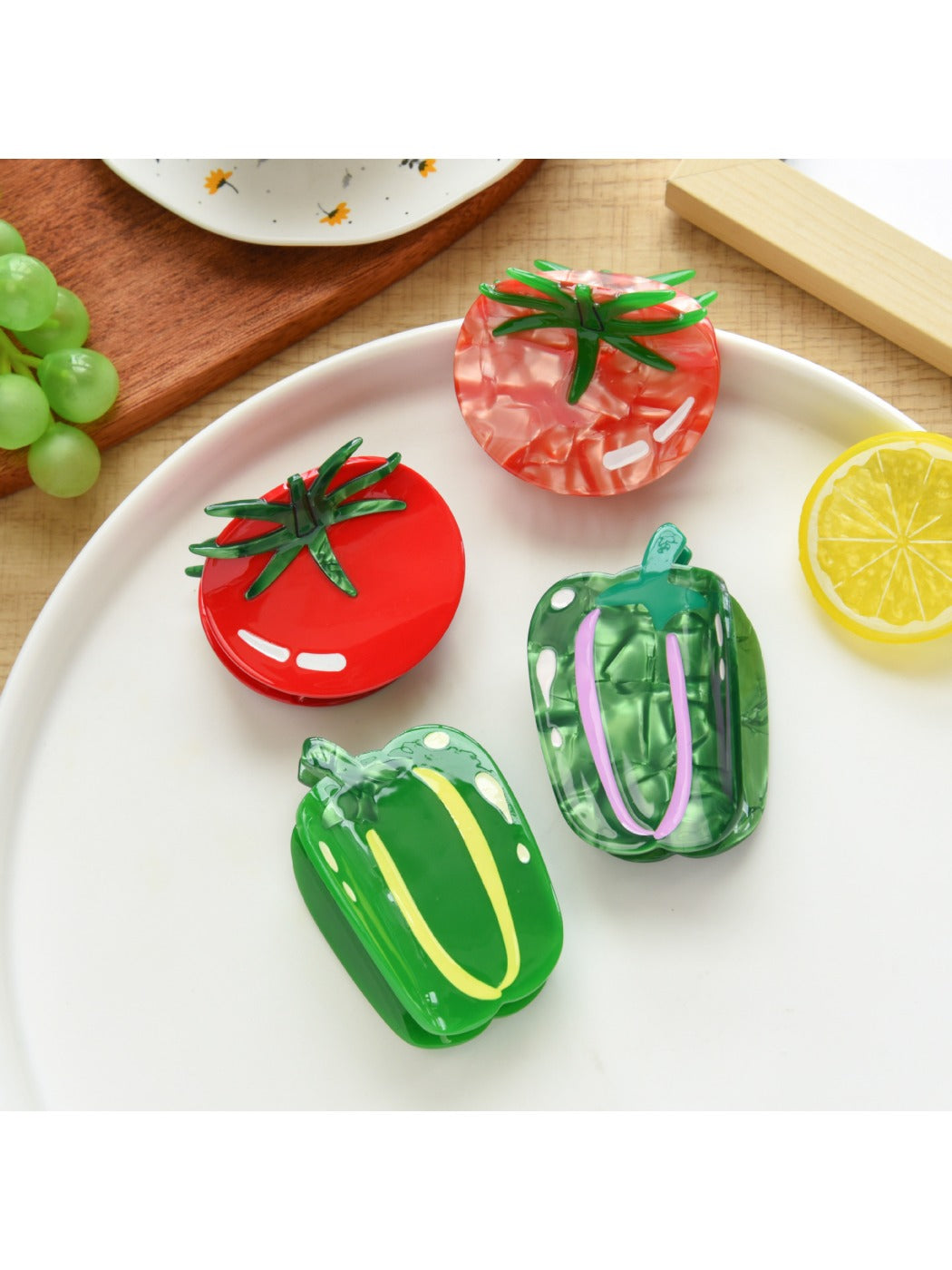 Beau - Fruit Vegetable Acetate Hair Claw Clip