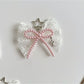 Keypus - Sweet Lace Heart Charm Bow Bag Accent Keychain