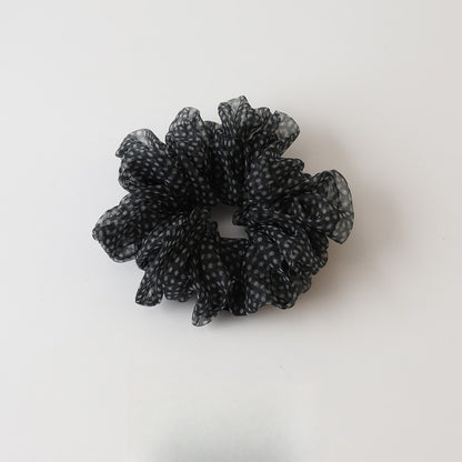 Gifty - Elegant Printed Mesh Ruffle Scrunchie