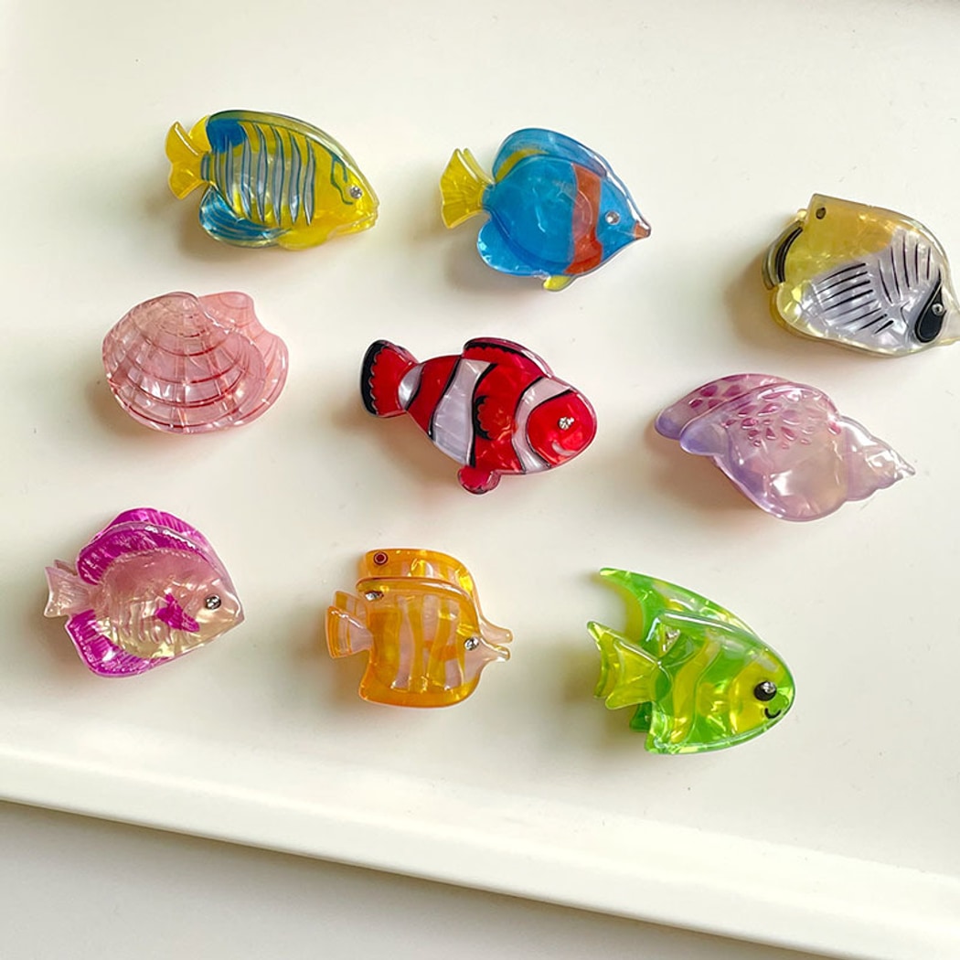 Beau - Translucent Ocean Motif Side Hair Clip